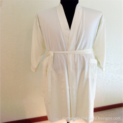 Custom Comfortable 100% Cotton Waffle Bathrobe Kimono